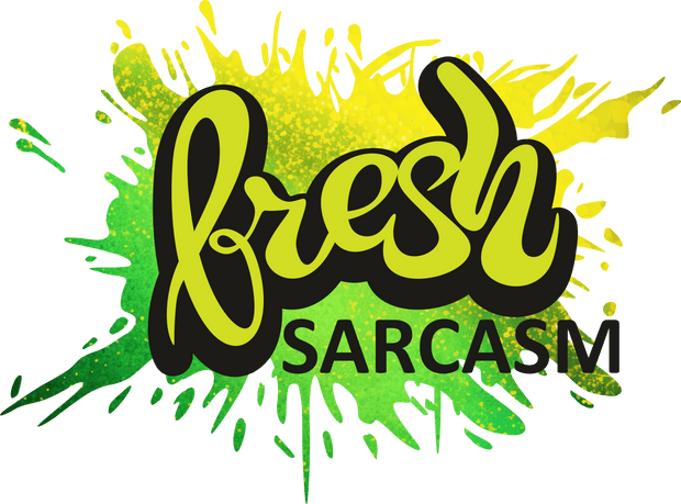 Fresh Sarcasm Yellow & Green Splatter DTF (direct-to-film) Transfer