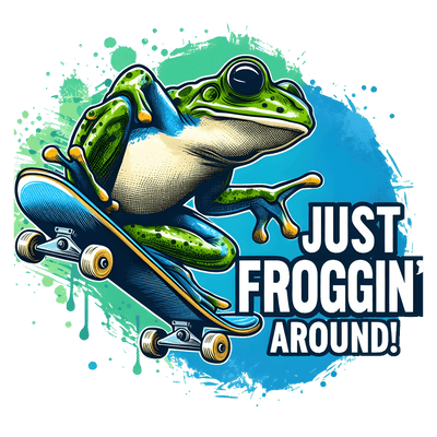 Froggin' Around DTF (direct-to-film) Transfer