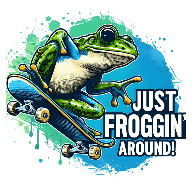 Froggin' Around DTF (direct-to-film) Transfer