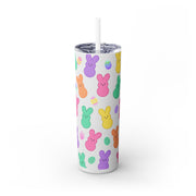 Easter Eggs and Bunny 20 oz. Skinny Straight UV DTF Tumbler Wrap