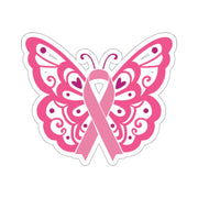 Breast Cancer Awareness Die Cut Stickers- Buy 25 or More and Get 60% Off Automatically at Checkout!