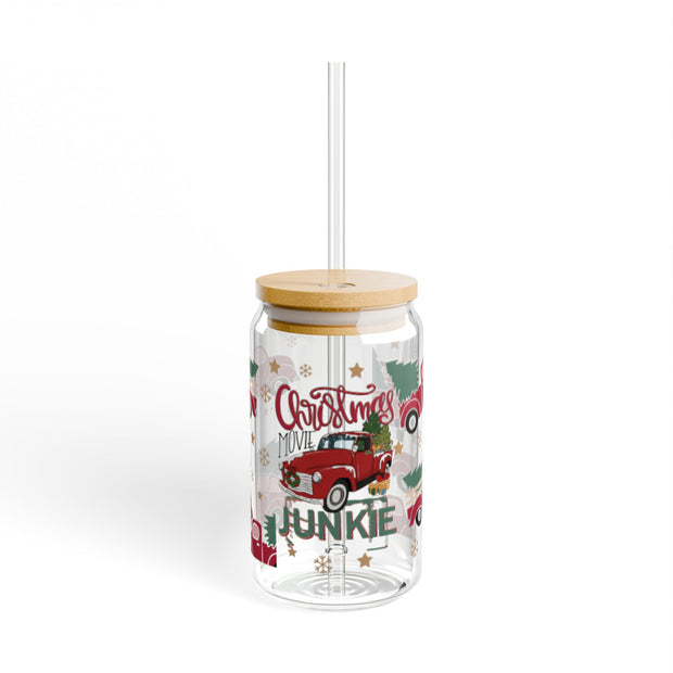 Christmas Movie Junkie - Christmas Tree Truck 16oz UV DTF Libby Cup Wrap