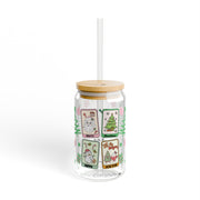 Tis the Season Santa Christmas Tree-Santa Claus-Snowman-Gingerbread 16oz UV DTF Libby Cup Wrap