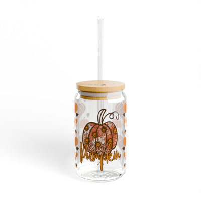 Hello Pumpkin Floral 16oz UV DTF Libby Cup Wrap