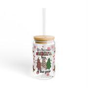 49-Its the Most Wonderful Time of the Year-Christmas Tree Cake 16oz UV DTF Libby Cup Wrap