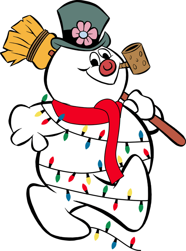 Frosty the Snowman With Corn Cob Pipe Christmas DTF (direct-to-film) Transfer