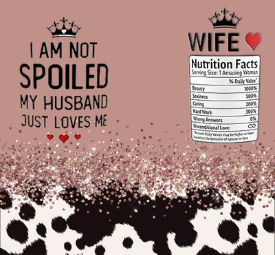 Funny Wife Husband Loves 30 oz Skinny Tumbler