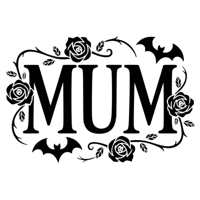 GOTHIC MUM FONT DTF (direct-to-film) Transfer