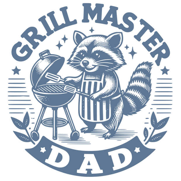 GRILL MASTER DAD BLUE DESIGN DTF (direct-to-film) Transfer