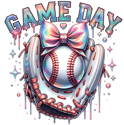 Game Day White Glove Colordrip DTF (direct-to-film) Transfer