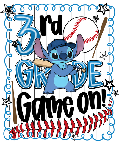 Game on Third Grade DTF (direct-to-film) Transfer