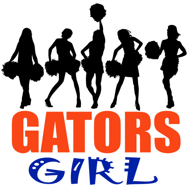 Gators Girl Cheer DTF (direct-to-film) Transfer