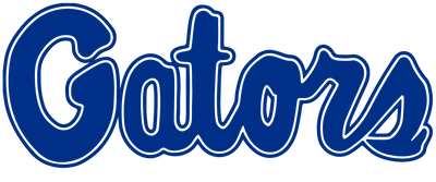 Gators in Blue Font DTF (direct-to-film) Transfer