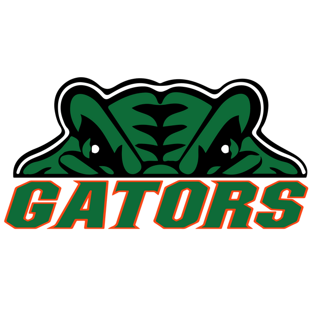 Gators in Green & Orange DTF (direct-to-film) Transfer