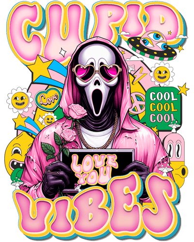 Ghostface Vibes Valentine DTF (direct-to-film) Transfer