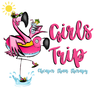 Girls Trip Pink Flamingo DTF (direct-to-film) Transfer