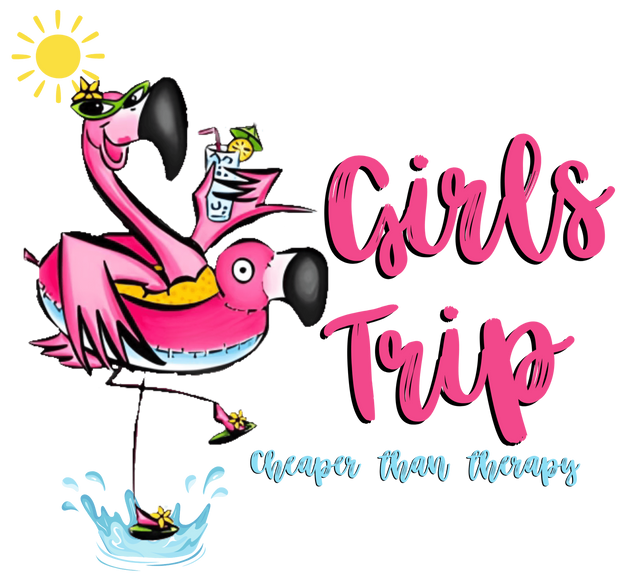 Girls Trip Pink Flamingo DTF (direct-to-film) Transfer