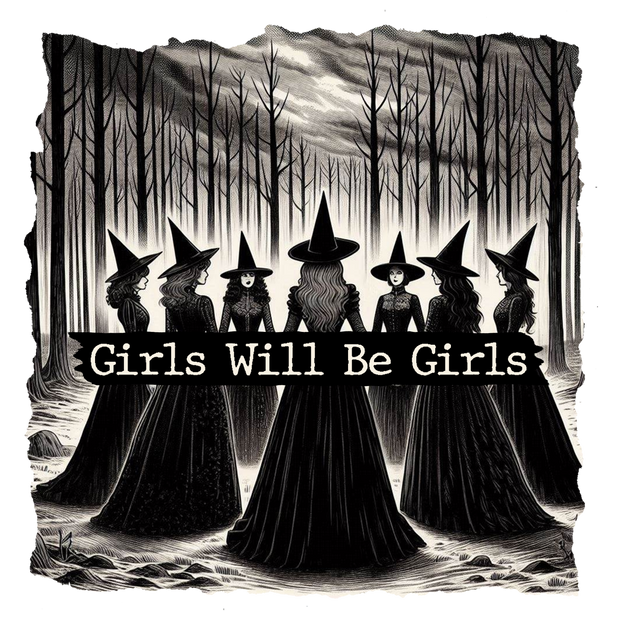 Girls Will Be Girls Witches Halloween DTF (direct-to-film) Transfer