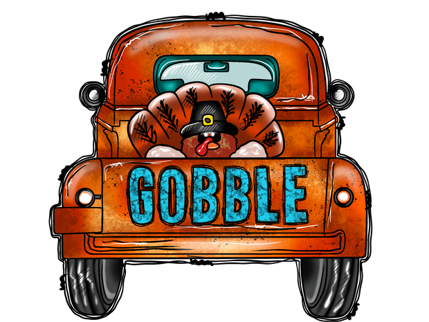 Gobble Truck DTF (direct-to-film) Transfer