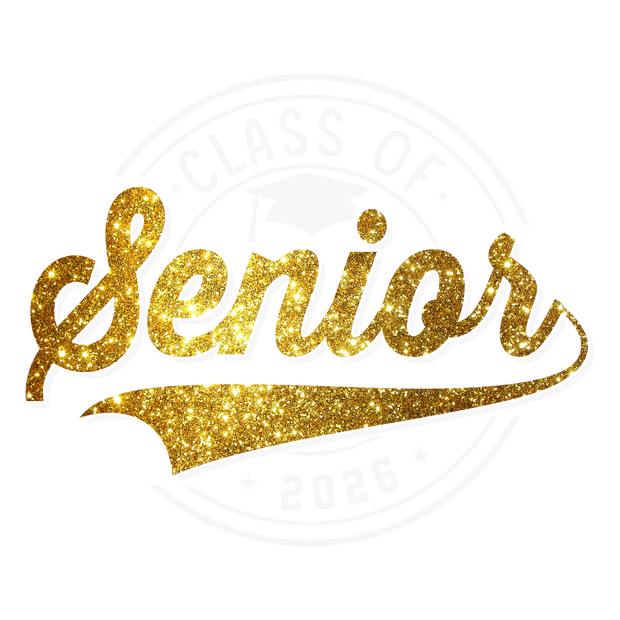 Gold Senior DTF (direct-to-film) Transfer