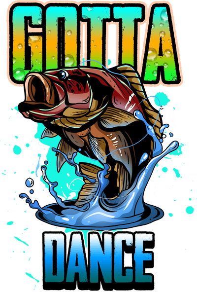 Gotta Dance Fish Jumping DTF (direct-to-film) Transfer