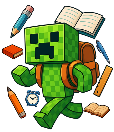 Green Bot Ready for School DTF (direct-to-film) Transfer