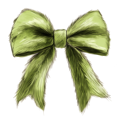 Green Bow DTF (direct-to-film) Transfer