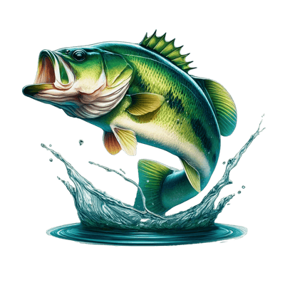 Green Jumping Fish DTF (direct-to-film) Transfer