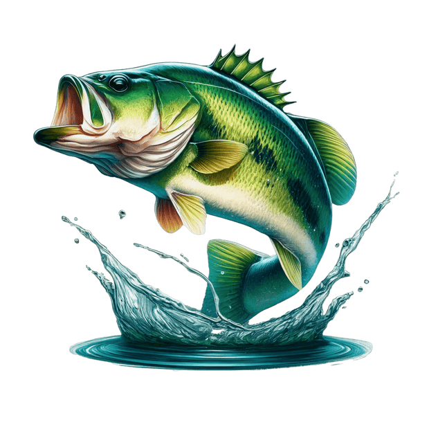 Green Jumping Fish DTF (direct-to-film) Transfer