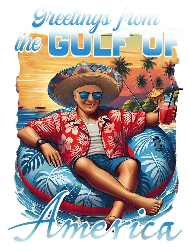 Greetings from the Gulf of America DTF (direct-to-film) Transfer