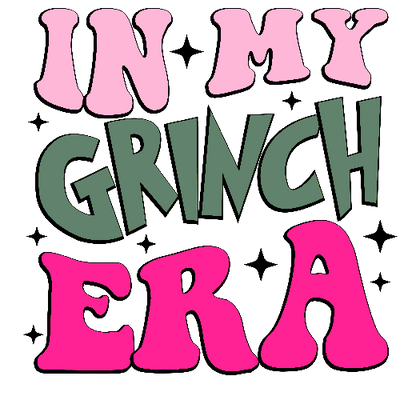 Grinch Era 5 Christmas DTF (direct-to-film) Transfer