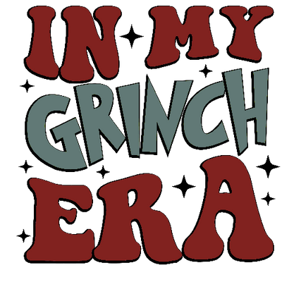 Grinch Era 6 Christmas DTF (direct-to-film) Transfer