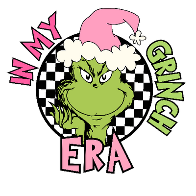 Grinch Era 7 Christmas DTF (direct-to-film) Transfer