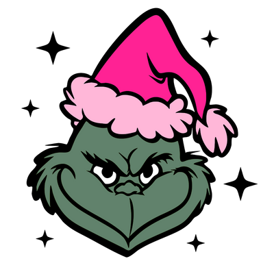 Grinch Hat DTF (direct-to-film) Transfer