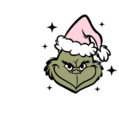 Grinch With Stars 2 Christmas DTF (direct-to-film) Transfer