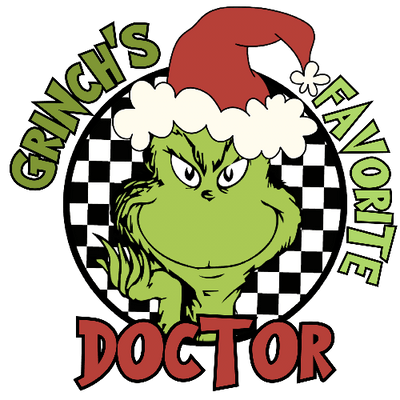 Grinches Favorite Doctor Green Christmas DTF (direct-to-film) Transfer