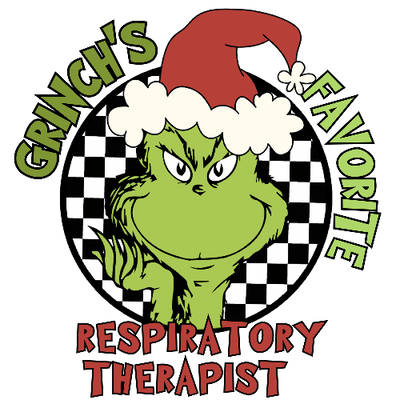 Grinches Favorite Respiratory Therapist Green Christmas DTF (direct-to-film) Transfer