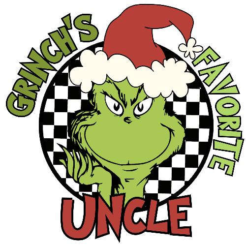 Grinches Favorite Uncle Green  Christmas DTF (direct-to-film) Transfer