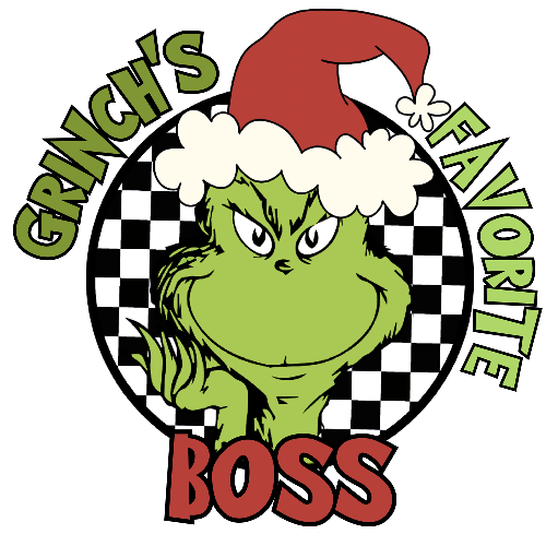 Grinches Favorite boss Christmas DTF (direct-to-film) Transfer