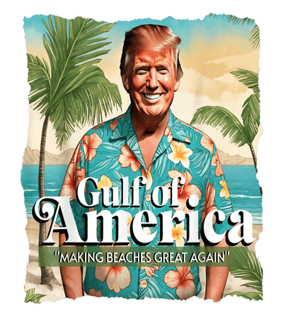 Gulf of America Beaches Funny Trump DTF (direct-to-film) Transfer