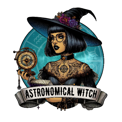 Halloween Astronomical Witch DTF (direct-to-film) Transfer