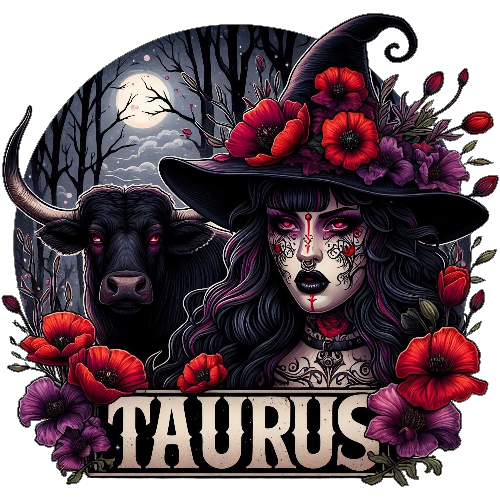 Halloween Witch Taurus DTF (direct-to-film) Transfer