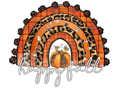 Happy Fall Kopyası DTF (direct-to-film) Transfer