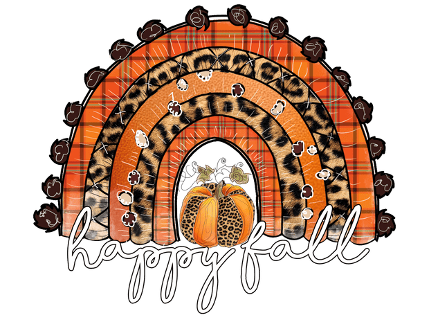 Happy Fall Kopyası DTF (direct-to-film) Transfer