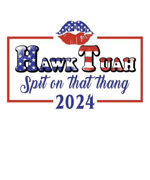 Hawk Tuah Lips 2024 DTF (direct-to-film) Transfer