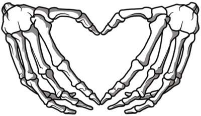 Heart Skeleton Hands DTF Direct to Film Transfer: Unlock Your Creativity with Stunning Apparel Designs - Twisted Image Transfers