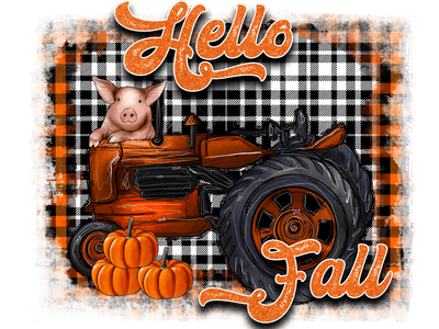 Hello Fall DTF (direct-to-film) Transfer