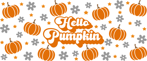 Hello Pumpkin 16oz UV DTF Libby Wrap