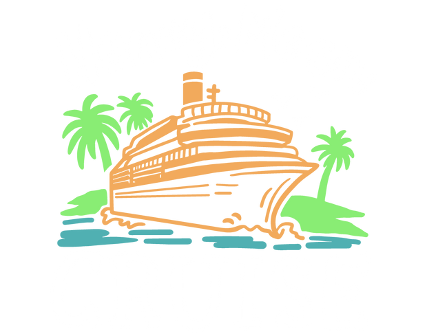Honey Moon Cruise White Font DTF (direct-to-film) Transfer