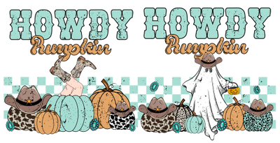 Howdy Pumpkin 16oz UV DTF Libby Cup Wrap